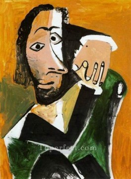 座る男性 2 1971 パブロ・ピカソ Oil Paintings